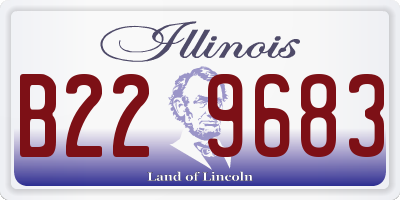 IL license plate B229683