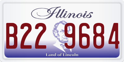 IL license plate B229684