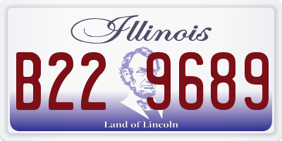 IL license plate B229689