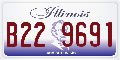IL license plate B229691