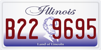 IL license plate B229695