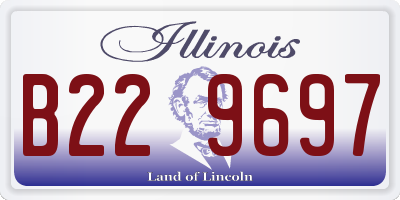 IL license plate B229697