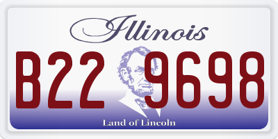 IL license plate B229698