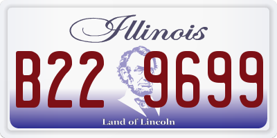 IL license plate B229699