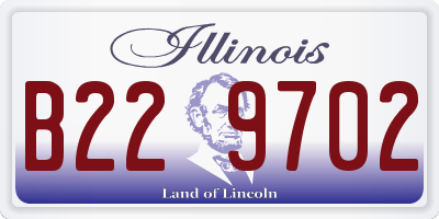 IL license plate B229702
