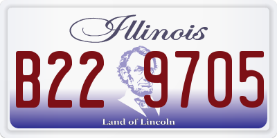 IL license plate B229705