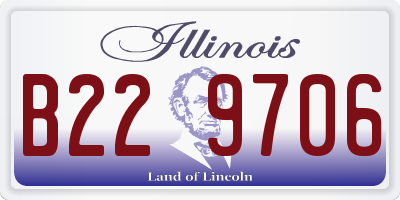 IL license plate B229706