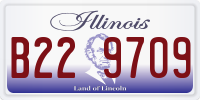 IL license plate B229709