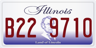 IL license plate B229710