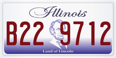 IL license plate B229712
