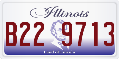 IL license plate B229713