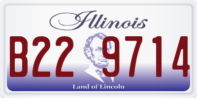 IL license plate B229714