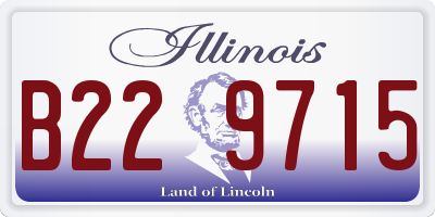 IL license plate B229715