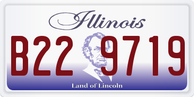 IL license plate B229719