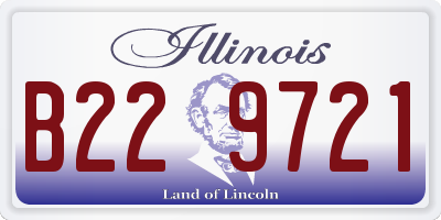 IL license plate B229721
