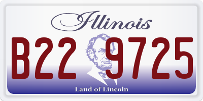 IL license plate B229725