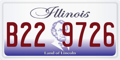 IL license plate B229726