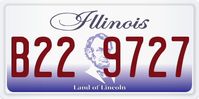 IL license plate B229727