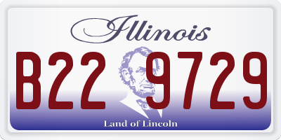 IL license plate B229729