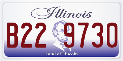 IL license plate B229730