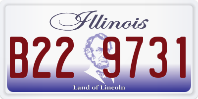 IL license plate B229731