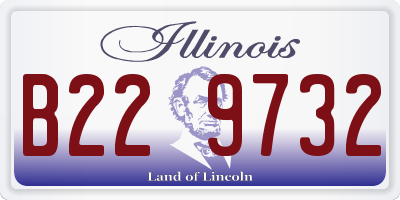 IL license plate B229732