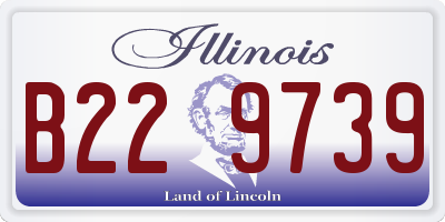 IL license plate B229739