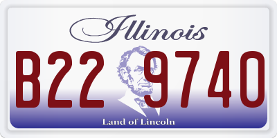 IL license plate B229740