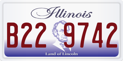 IL license plate B229742