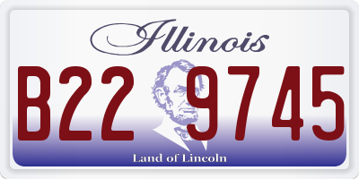 IL license plate B229745