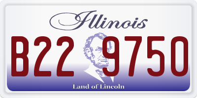 IL license plate B229750