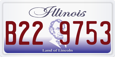 IL license plate B229753
