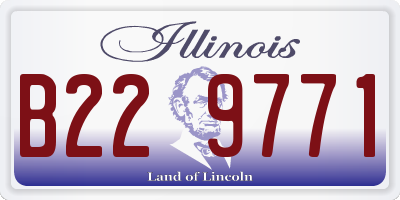 IL license plate B229771