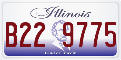 IL license plate B229775