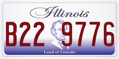 IL license plate B229776
