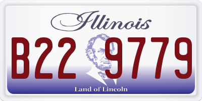 IL license plate B229779