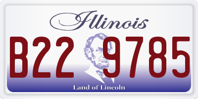 IL license plate B229785