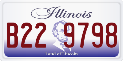 IL license plate B229798