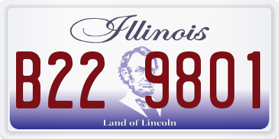 IL license plate B229801