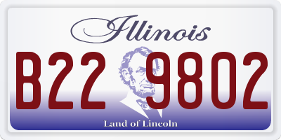 IL license plate B229802