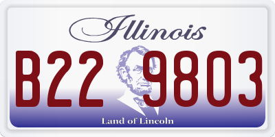 IL license plate B229803
