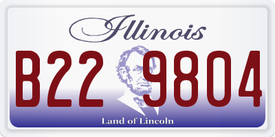 IL license plate B229804