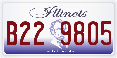 IL license plate B229805