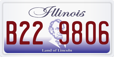 IL license plate B229806