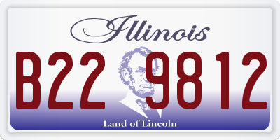 IL license plate B229812