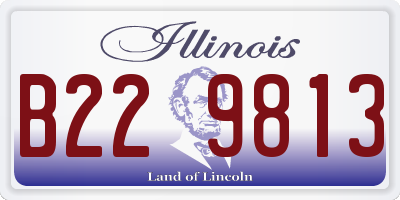 IL license plate B229813