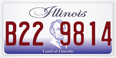 IL license plate B229814