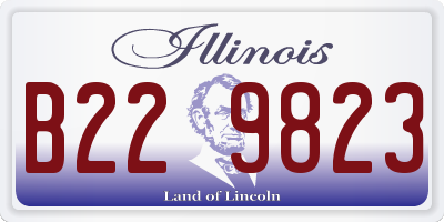 IL license plate B229823