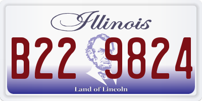 IL license plate B229824