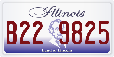 IL license plate B229825